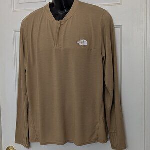 THE NORTH FACE Men’s Sunriser ¼-Zip Shirts Sweatshirts Size XL Tan